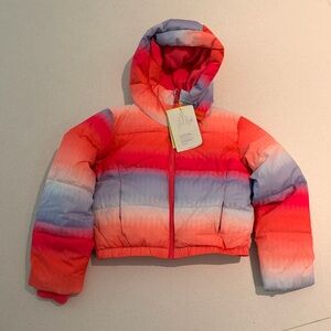 All in motion Pink Purple Tie Dye Puffer Jacket